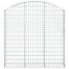 vidaXL Oblúkový gabionový kôš 150x30x140/160 cm pozinkované železo