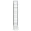 vidaXL Oblúkový gabionový kôš 150x30x140/160 cm pozinkované železo