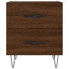 vidaXL Nočný stolík hnedý dub 40x35x47,5 cm kompozitné drevo