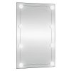 vidaXL Nástenné zrkadlo s LED svetlami 50x80 cm sklo obdĺžnik