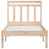 vidaXL Posteľný rám 75x190 cm malé jednolôžko masívne drevo