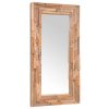 vidaXL Dekoratívne zrkadlo, teakové drevo 120x60 cm, obdĺžnikové