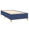vidaXL Posteľný rám boxspring s matracom modrý 90x190 cm látka