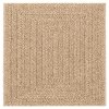 vidaXL Koberec ZIZUR 240x240 cm jutový vzhľad interiér a exteriér