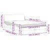 vidaXL Posteľ s matracom Dover sivohnedá 120x200 cm látka