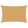 vidaXL Tieniaca plachta 160 g/m² obdĺžniková piesková 5x7 m HDPE