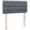 vidaXL Posteľ boxspring s matracom tmavosivá jednolôžko zamat