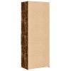 vidaXL Vysoká skrinka dymový dub 70x42,5x185 cm kompozitné drevo