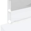 vidaXL Toaletný stolík s LED biely 100x40x120 cm