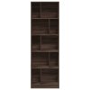 vidaXL Knižnica hnedý dub 57x28,5x174 cm kompozitné drevo