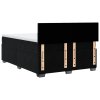 vidaXL Posteľný rám boxspring s matracom čierny 140x190 cm zamat