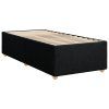 vidaXL Posteľný rám boxspring s matracom čierny 90x200 cm látka