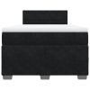 vidaXL Posteľný rám boxspring s matracom čierny 120x200 cm zamat