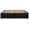 vidaXL Posteľ bez matraca čierny 200x200 cm látka