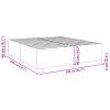 vidaXL Posteľ bez matraca krémová 200x200 cm látka
