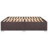 vidaXL Posteľ bez matraca tmavohnedá 200x200 cm látka