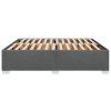 vidaXL Posteľ bez matraca tmavosivá 200x200 cm látka