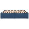 vidaXL Posteľ bez matraca modrá 200x200 cm látka