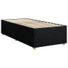vidaXL Posteľný rám boxspring s matracom čierny 90x200 cm látka