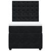 vidaXL Posteľný rám boxspring s matracom čierny 80x200 cm zamat