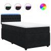 vidaXL Posteľný rám boxspring s matracom čierny 80x200 cm zamat