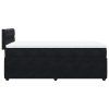 vidaXL Posteľný rám boxspring s matracom čierny 80x200 cm zamat