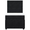 vidaXL Posteľný rám boxspring s matracom čierny 80x200 cm zamat