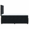 vidaXL Posteľný rám boxspring s matracom čierny 80x200 cm zamat
