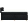 vidaXL Posteľný rám boxspring s matracom čierny 90x200 cm látka
