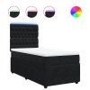 vidaXL Posteľný rám boxspring s matracom čierny 80x200 cm zamat