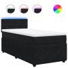 vidaXL Posteľný rám boxspring s matracom čierny 80x200 cm zamat
