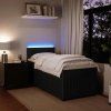 vidaXL Posteľný rám boxspring s matracom čierny 80x200 cm zamat