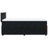 vidaXL Posteľný rám boxspring s matracom čierny 80x200 cm zamat