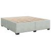 vidaXL Posteľ bez matraca bledosivá 200x200 cm zamat