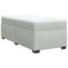 vidaXL Posteľný rám boxsping s matracom bledosivý 80x200 cm zamat