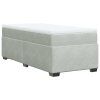 vidaXL Posteľný rám boxsping s matracom bledosivý 80x200 cm zamat