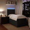 vidaXL Posteľný rám boxspring s matracom čierny 100x200 cm zamat