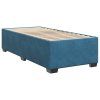 vidaXL Posteľný rám boxsping s matracom modrý 80x200 cm zamat