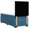 vidaXL Posteľný rám boxsping s matracom modrá 90x190 cm zamat