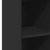 vidaXL Vysoká skrinka čierna 40x41x124 cm kompozitné drevo