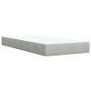 vidaXL Posteľný rám boxsping s matracom bledosivý 80x200 cm zamat