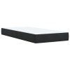 vidaXL Posteľný rám boxspring s matracom čierny 90x190 cm zamat