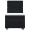 vidaXL Posteľný rám boxspring s matracom čierny 80x200 cm zamat