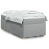 vidaXL Posteľný rám boxsping s matracom bledosivý 90x190 cm látka