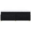 vidaXL Posteľný rám boxspring s matracom čierny 80x200 cm látka