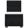 vidaXL Posteľný rám boxspring s matracom čierny 80x200 cm zamat