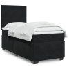 vidaXL Posteľný rám boxspring s matracom čierny 100x200 cm zamat