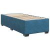 vidaXL Posteľný rám boxsping s matracom modrý 90x200 cm zamat