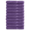 vidaXL Prémiové uteráky do sauny SOLUND 10ks fialové 80x200cm 600 g/m2