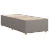 vidaXL Rám postele bez matraca Taupe 90x200 cm Látka
